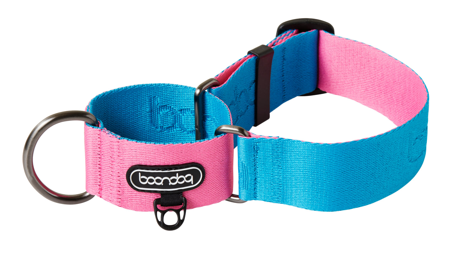 Martingale Wide Collar - Aqua Pink