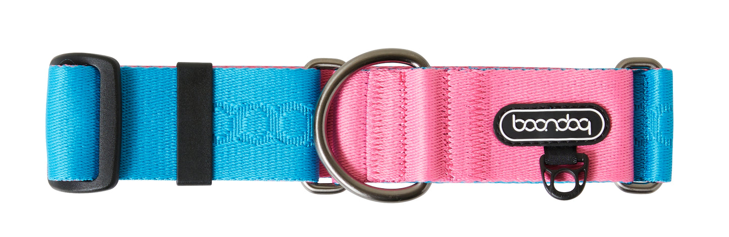 Martingale Wide Collar - Aqua Pink