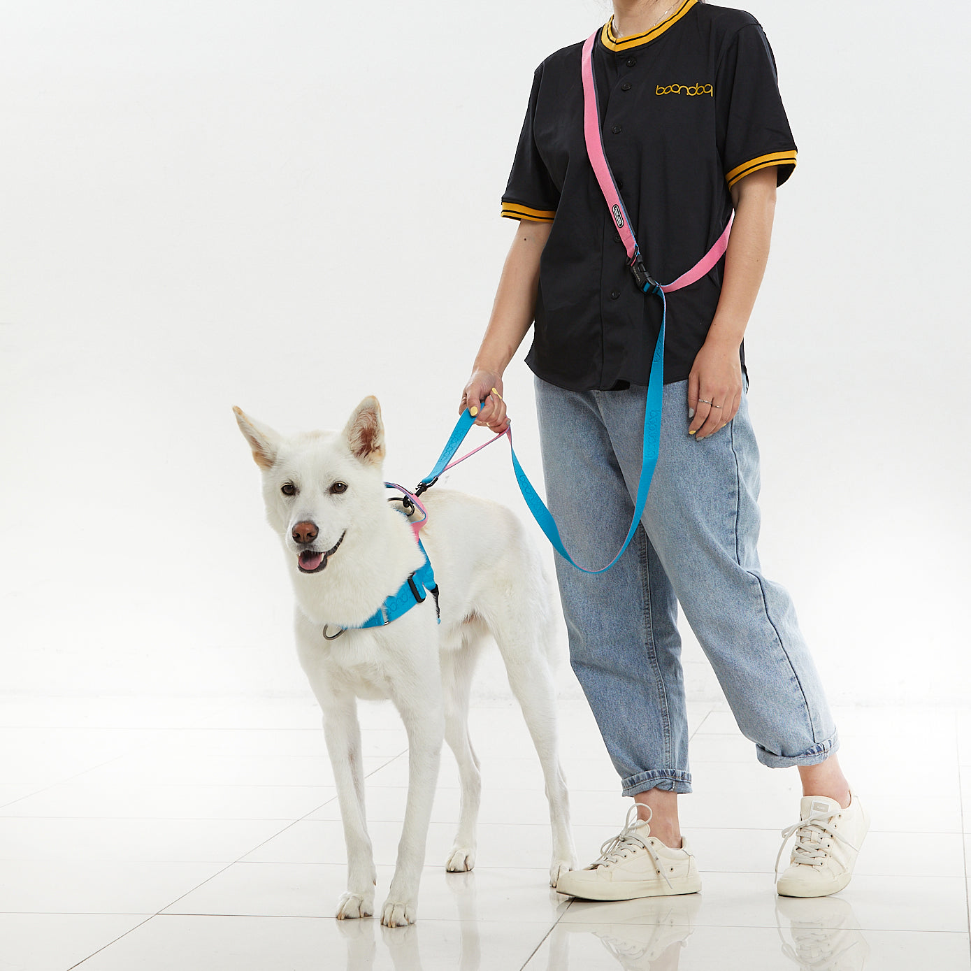 Play Leash2.0 2米多功能牽引繩 - 綠橘色 (爬山扣款)