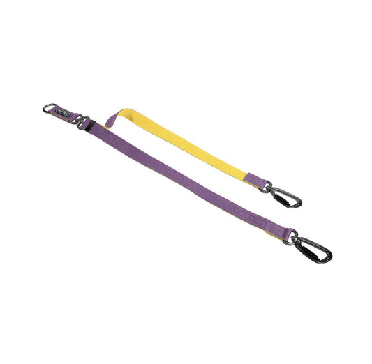 Dual Leash Link 雙扣防暴衝可調節式延長牽引繩 - 檸檬紫