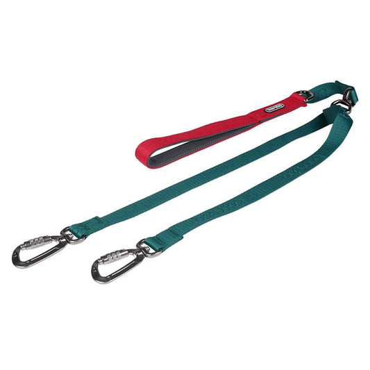 Dual Leash 雙扣防暴衝可調節式牽引繩 - 綠色