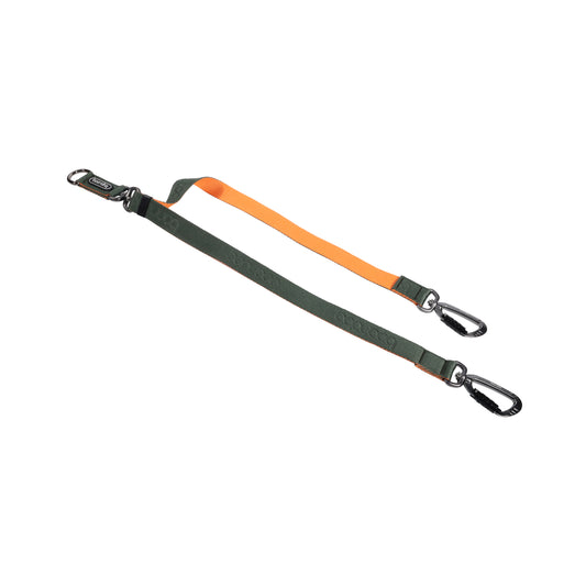 Dual Leash Link 雙扣防暴衝可調節式延長牽引繩 - 綠橘色