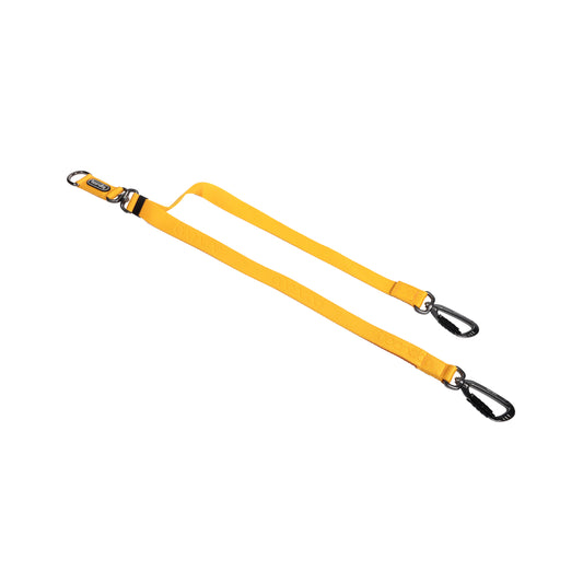 Dual Leash Link 雙扣防暴衝可調節式延長牽引繩 - 黃色
