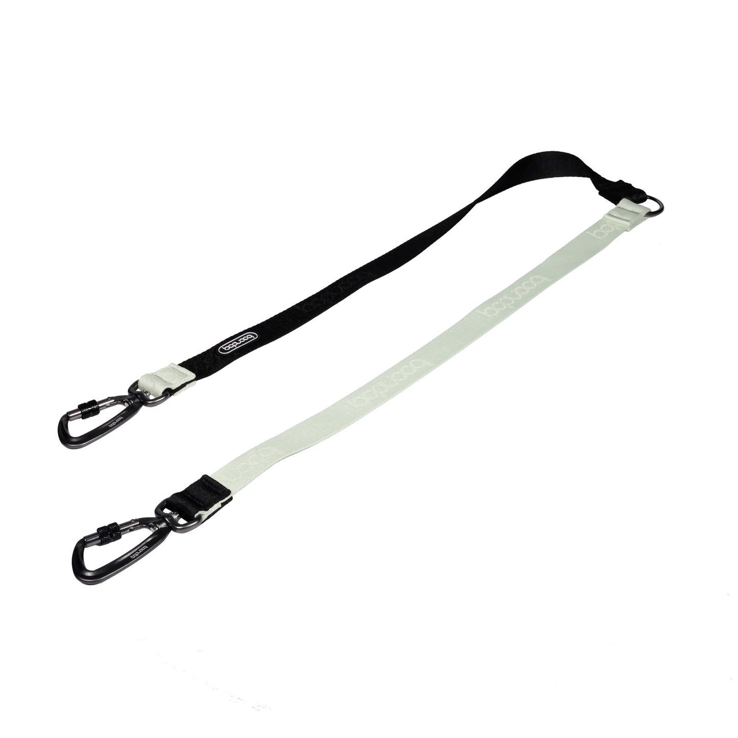 Twin Leash - Black & White (Carabiner)