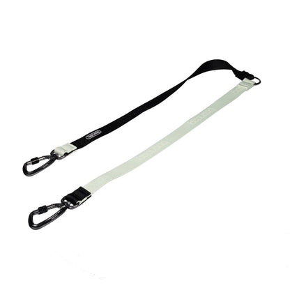 Twin Leash - Black & White (Carabiner)