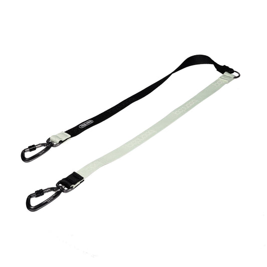 Twin Leash - Black & White (Carabiner)