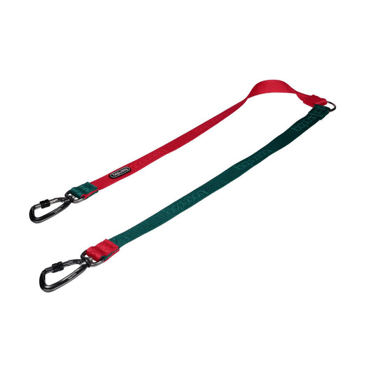Twin Leash - Red & Green (Carabiner)