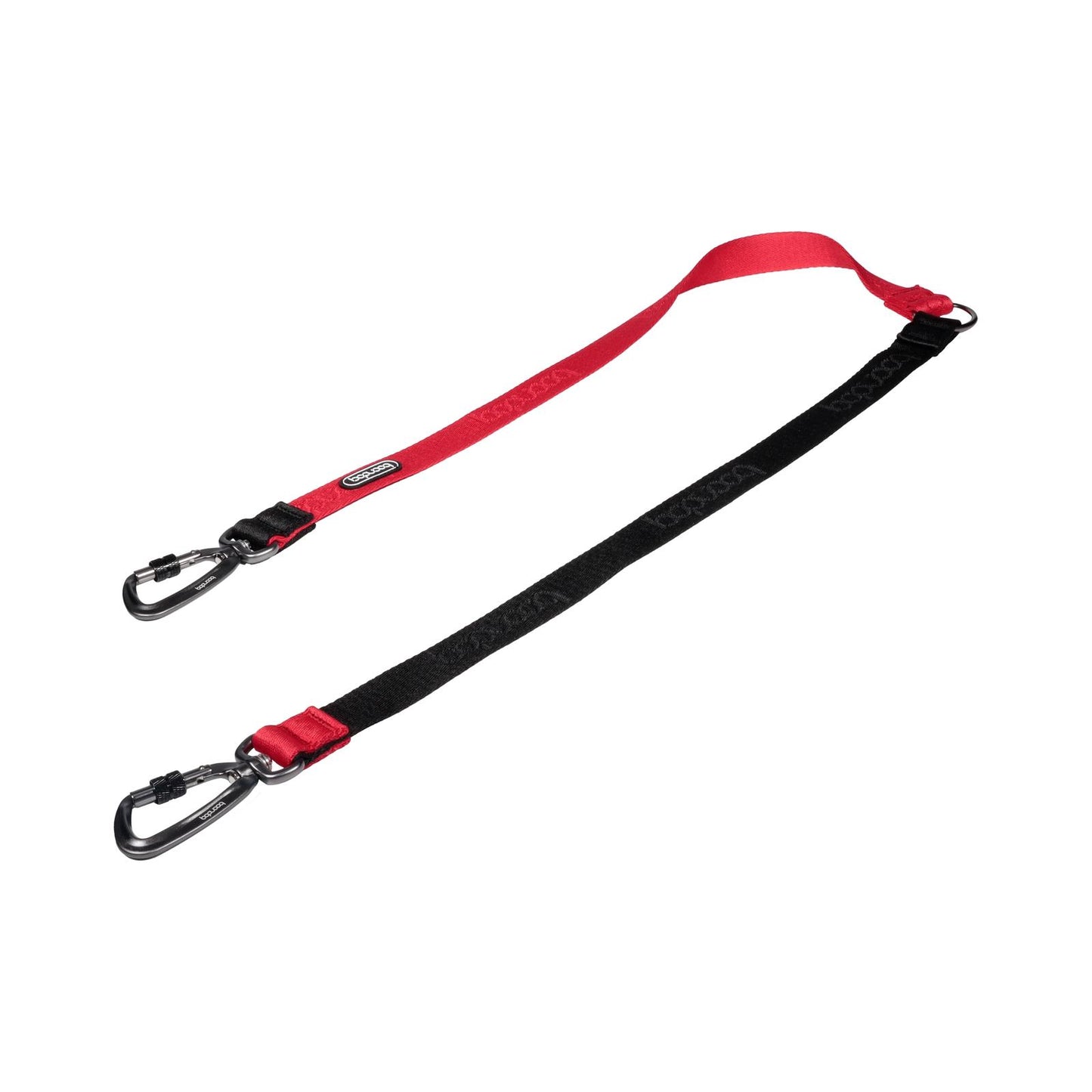 Twin Leash - Red & Black (Carabiner)