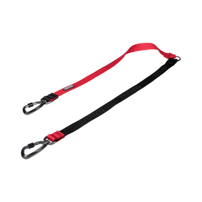 Twin Leash - Red & Black (Carabiner)