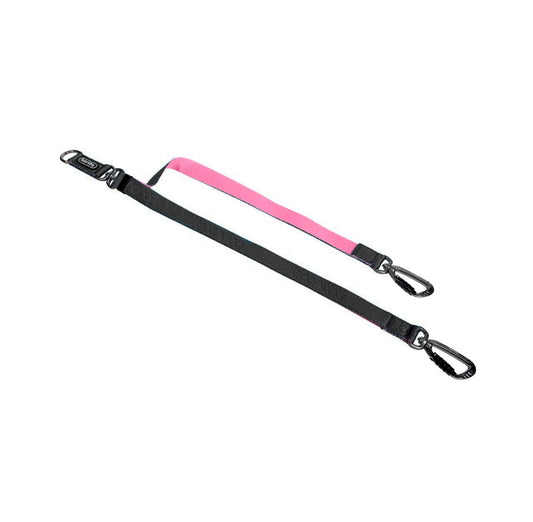 Dual Leash Link 雙扣防暴衝可調節式延長牽引繩 - 黑粉