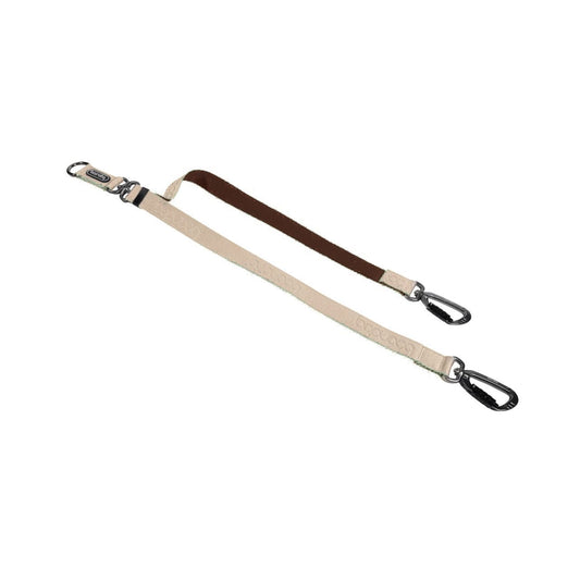 Dual Leash Link 雙扣防暴衝可調節式延長牽引繩 - 奶茶
